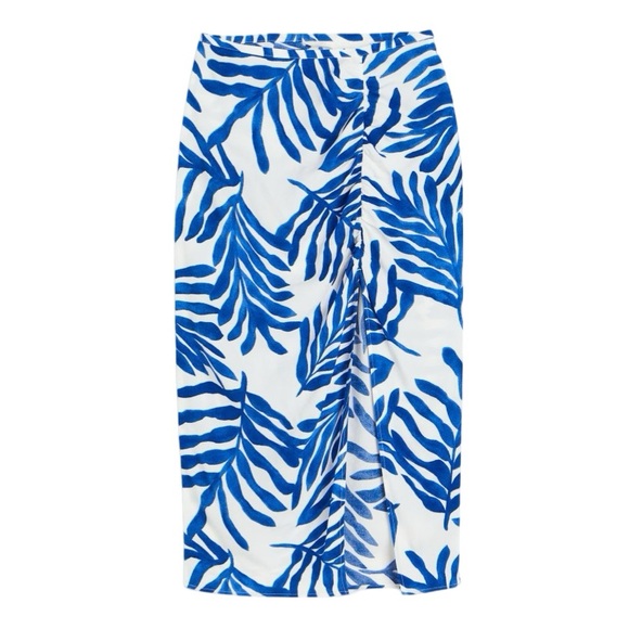H&M Dresses & Skirts - H&M Crepe High Slit Sarong Style Midi Skirt